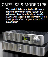 2つの最高のセパレートアンプを特別価格キャンペーン！「Capri S（カプリ S）」＋「MODEL 102 S」
「Corus（コーラス）」＋「MODEL 265」を期間中は、サウンドソナタ・オープン9周年記念特別価格でご提供いたします。こちらより